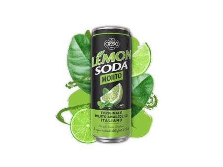 Mojito Soda, Lemonsoda, Mojito Analcolico 33cl 24pz