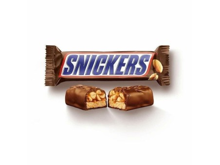 Barretta Snickers con Caramello e Arachidi Tostate Ricoperta al Cioccolato 24pz