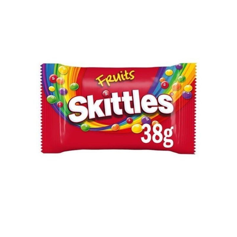 Caramelle Skittles Fruits Americane Rotonde Colorate Gusto Frutta 14pz