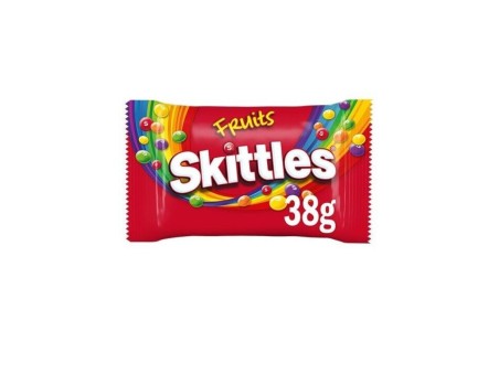 Caramelle Skittles Fruits Americane Rotonde Colorate Gusto Frutta 14pz
