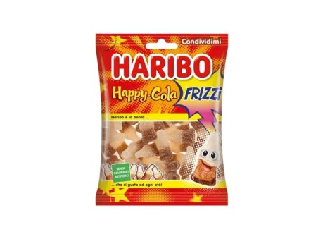 Haribo Happy Cola Frizzi Caramelle Gommose 90gr 30pz