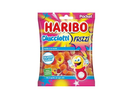 Haribo Ciucciotti Frizzi Caramelle Gommose 90gr 30pz