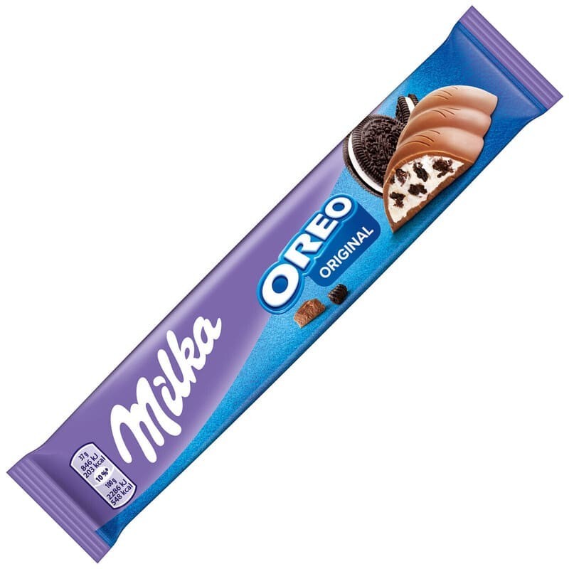 Milka Barretta Oreo cioccolato ripieno al gusto Oreo 36pz Milka Barretta Oreo cioccolato ripieno al gusto Oreo 36pz