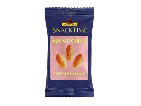 Mandorle Snack time Mister Nut 25gr 24pz