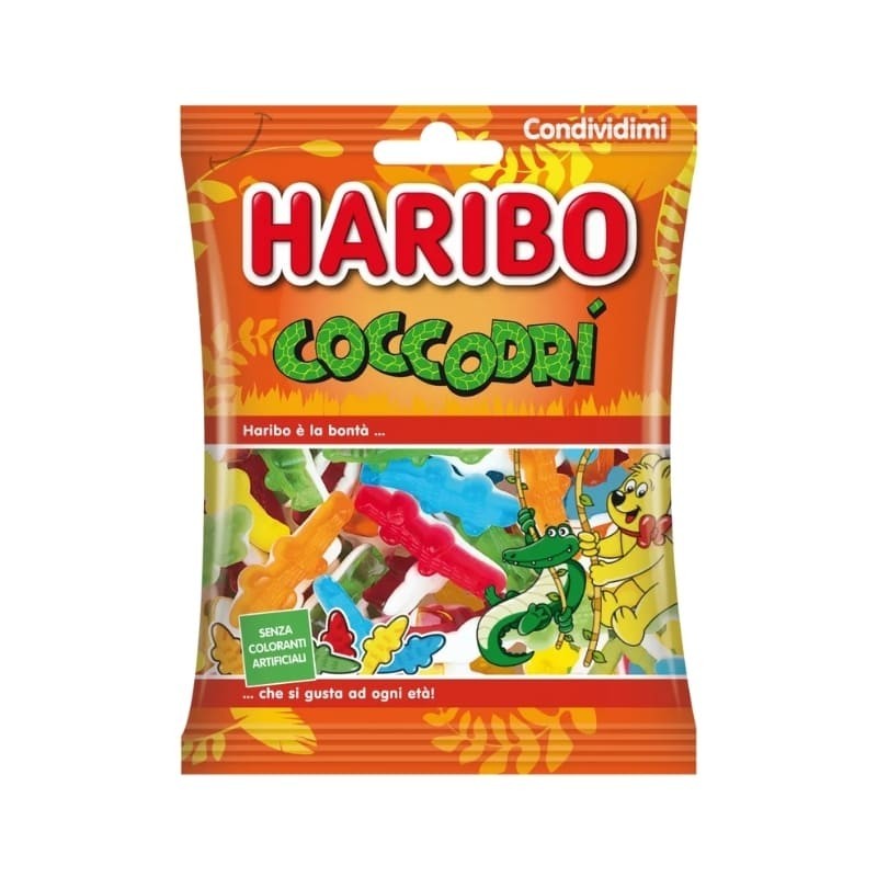 Haribo Coccodrì Caramelle Gommose 90gr 30pz