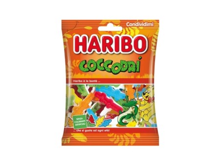 Haribo Coccodrì Caramelle Gommose 90gr 30pz
