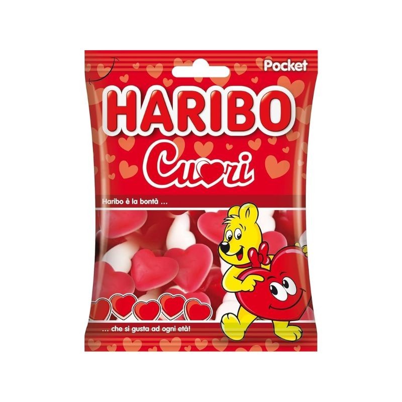 Haribo Cuori Caramelle Gommose 90gr 30pz