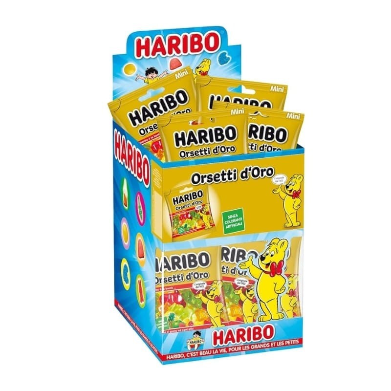 Haribo Mini Orsetti d'Oro Caramelle Gommose 40gr 30pz