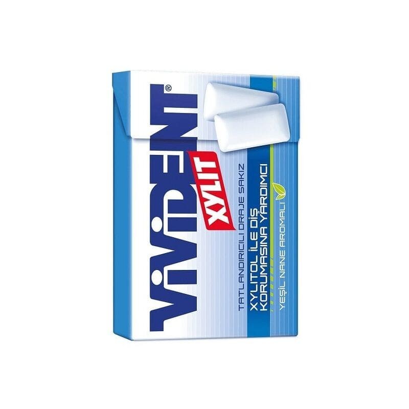 Vividen Xilit Chewing Gum Astuccio, confezione da 20 pz