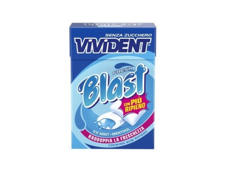 Vivident Blast Fresh Chewing Gum Astuccio confezione da 20 pz