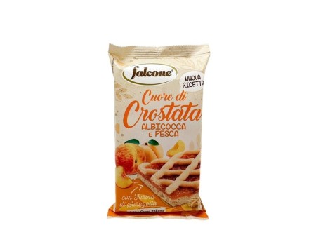 Falcone Cuore di Crostata all'Albicocca e Pesca con Farina di Riso, 44pz