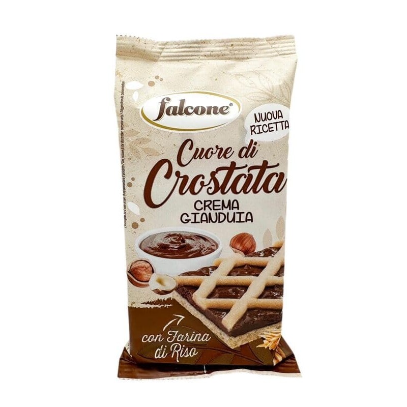 Falcone Cuore di Crostata alla Gianduia con Farina di Riso, 44pz