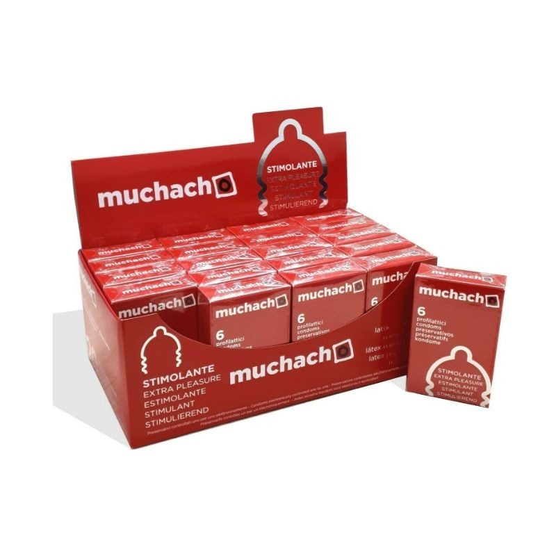 Muchacho Profilattici Stimolanti 6pz