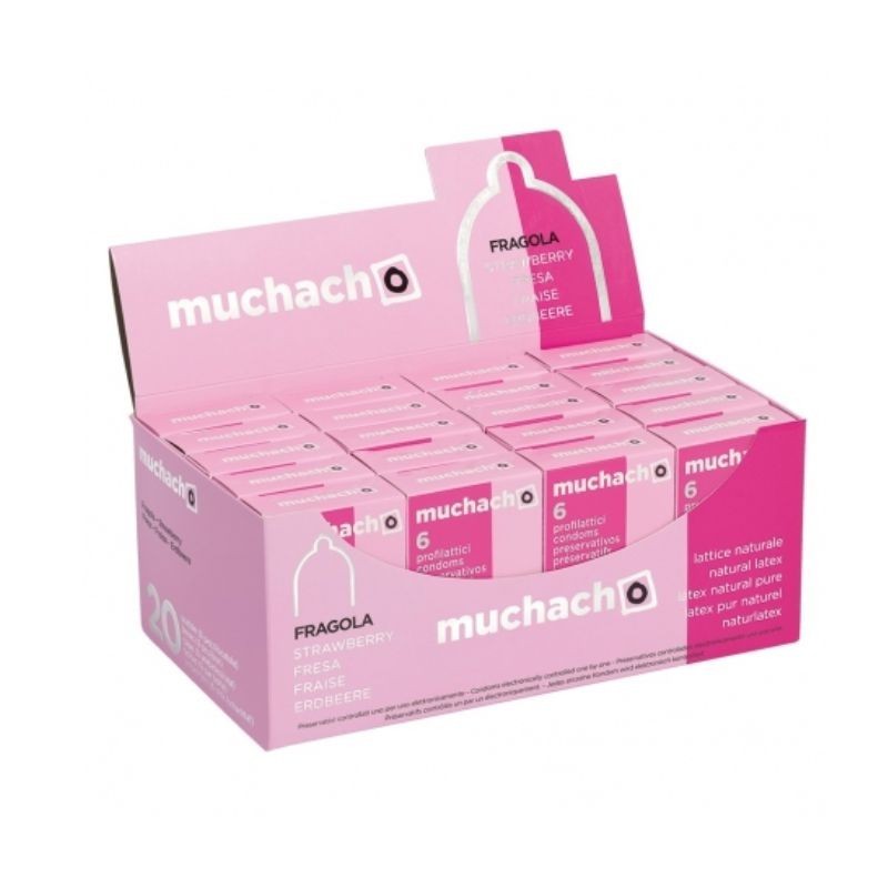 Muchacho Profilattici Aromatizzati alla Fragola 6pz