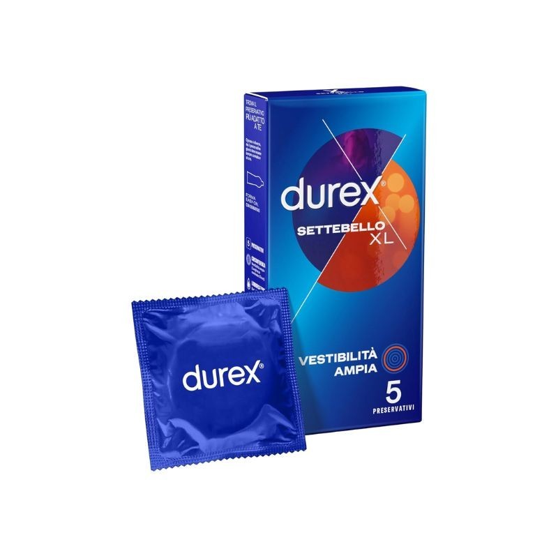 Durex Profilattici XL, Vestibilità Ampia, 3pz