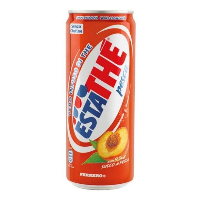 Estathe Gusto Pesca Sleek 330ml 24pz