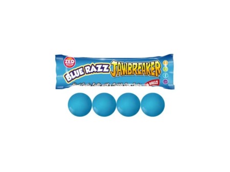 Zed Jawbreaker Caramelle Giganti al lampone blu Spaccamascella  33g x 40 pz
