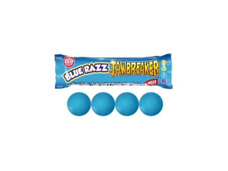 Zed Jawbreaker Caramelle Giganti al lampone blu Spaccamascella  33g x 40 pz
