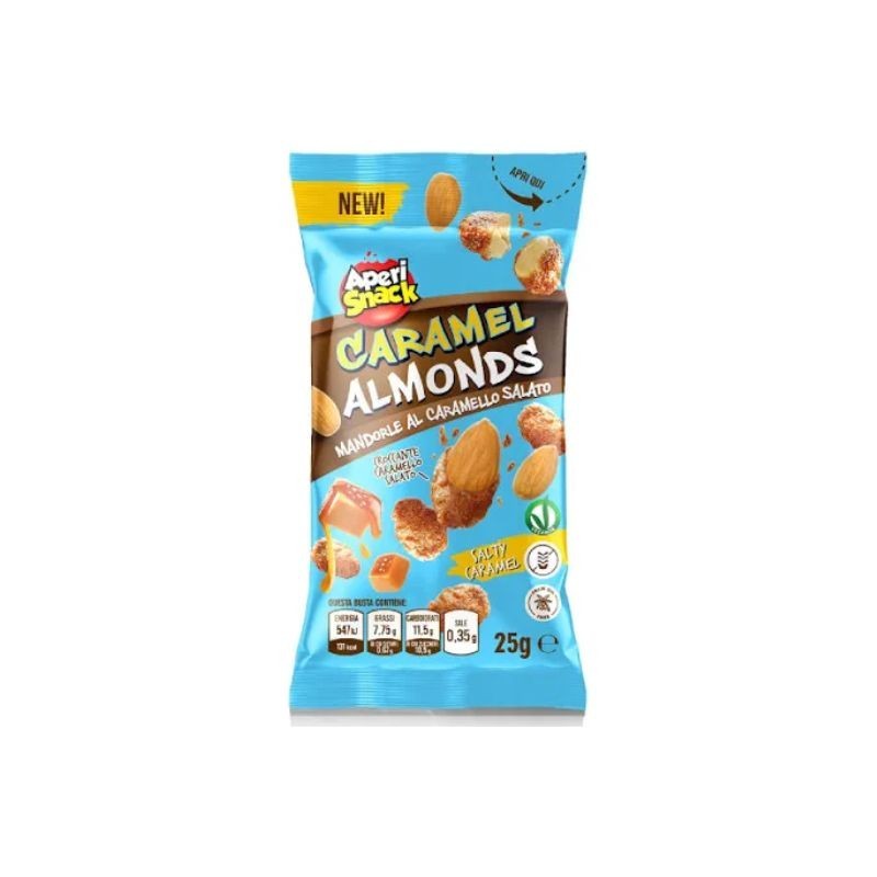 Aperisnack Mandorle Pralinate al Caramello 25gr 40pz