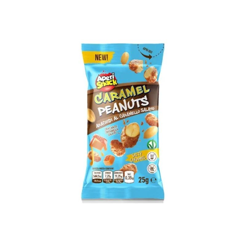 Aperisnack Arachidi Pralinati al Caramello 25gr 40pz