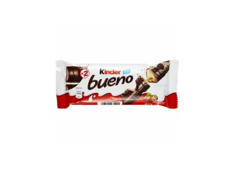 Barretta Kinder Bueno ripiena di Aroma alla nocciola e Latte 30pz
