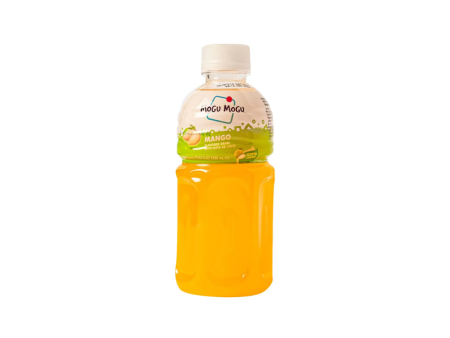 Mogu Mogu Mango Juice, bevanda al gusto di mango con nata de coco da 320ml