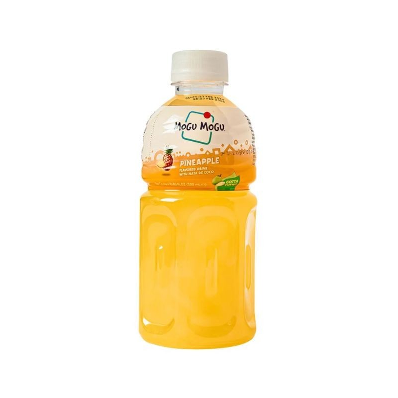 Mogu Mogu Pineapple Juice, bevanda al succo d'ananas e Nata de Coco da 320ml