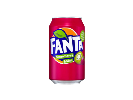 Fanta Strawberry Kiwi, bevanda al gusto di fragola e kiwi da 330ml