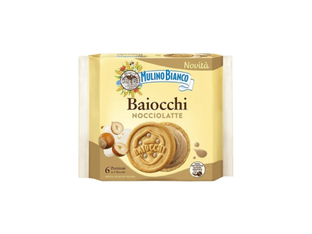 Baiocchi Nocciolatte biscotti con doppia crema al latte e nocciole conf  da 5pz