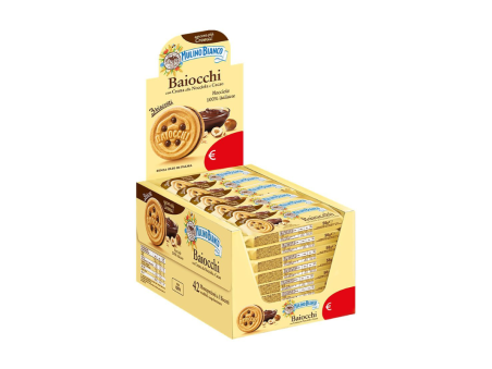 Biscotti baiocchi nocciola 42pz 28gr