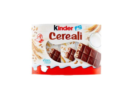 Kinder Cereali Tavolette di Cioccolato Puro Cacao Snack Dolce Ripieno al Latte e 5 Cereali Soffiati e Tostati 9 PEZZI