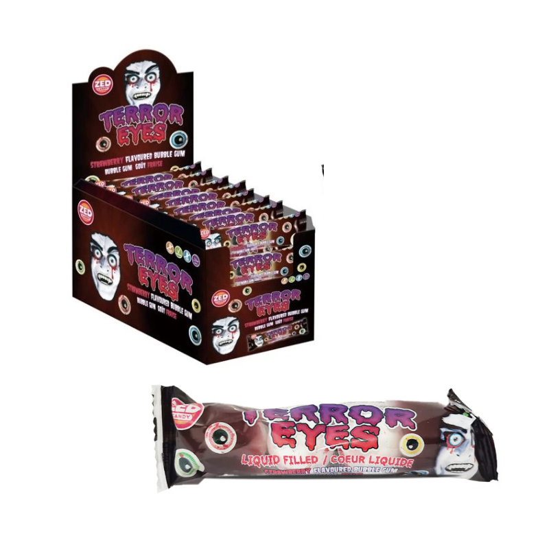 Zed Jawbreaker Terror Eye Caramelle alla Fragola   33g x 50 pz
