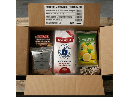 Kit Rifornimento Solubili  Smart Caffè Borbone Rosso - (5 Referenze)