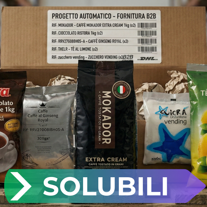 Kit Rifornimento Solubili Smart Caffè Mokador (5 Referenze)
