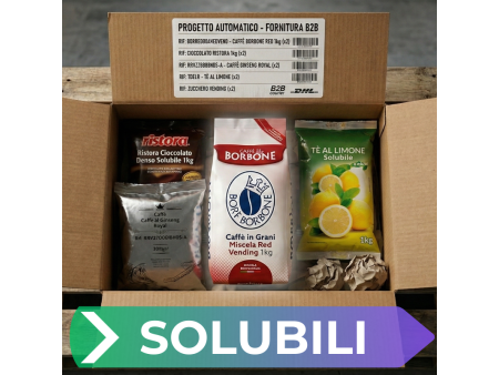 Kit Rifornimento Solubili  Smart Caffè Borbone Rosso - (5 Referenze)