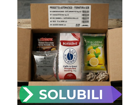Kit Rifornimento Solubili  Smart Caffè Borbone Rosso - (5 Referenze)