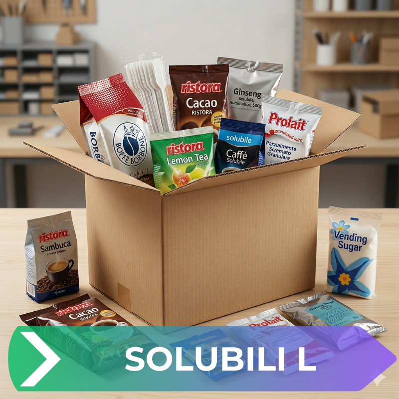 Kit Rifornimento Solubili Premium Caffè Borbone Rosso - (9  Referenze)