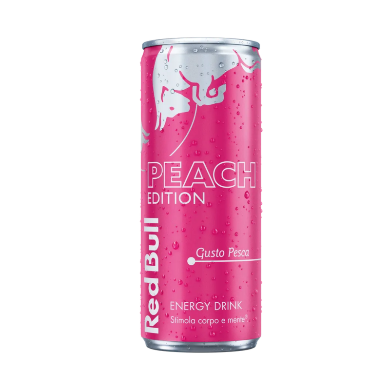 Red Bull Energy Drink Peach Edition 250ml confezione da 24pz