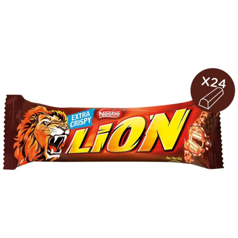 Wafer Lion con Caramello e Cereali al cioccolato 24pz