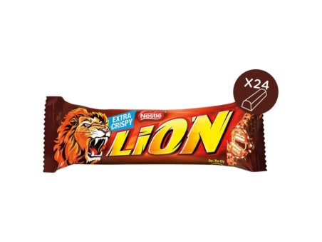Wafer Lion con Caramello e Cereali al cioccolato 24pz